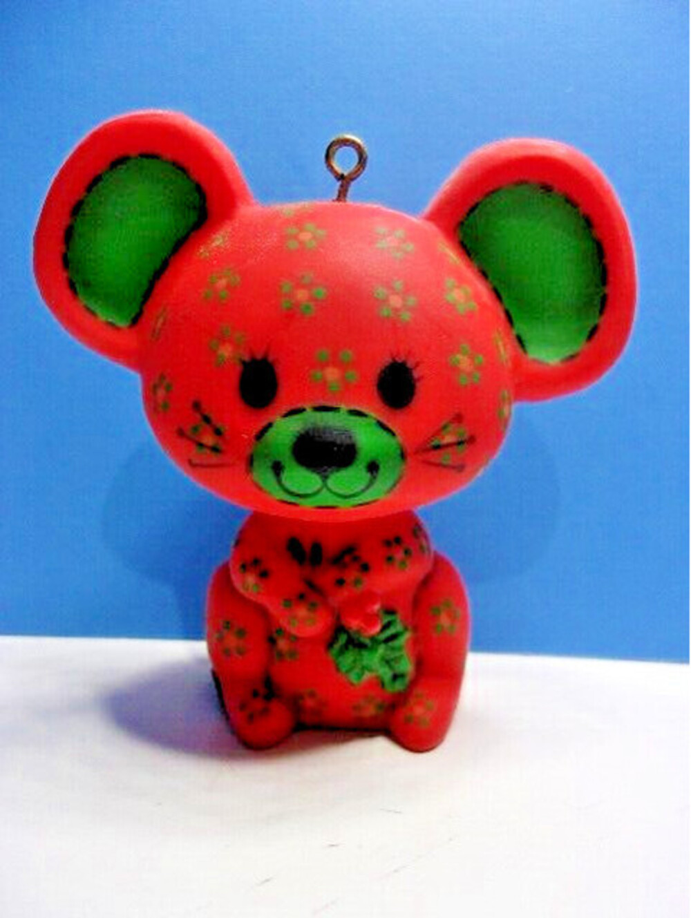 Hallmark 1978 Tree Trimmer CALICO MOUSE Ornament Vintage 3.25" No Box QX1376